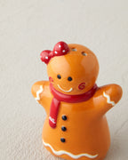 Gingerman Ceramic 2 pcs Salt and Pepper Shaker 7x8 cm Brown (view 3)