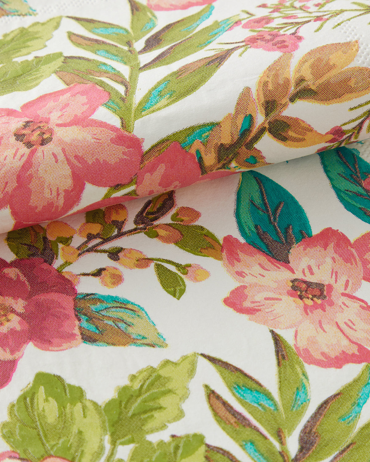 Flowery Paper 20 pcs Napkin 33x33 cm Colored (view 2)