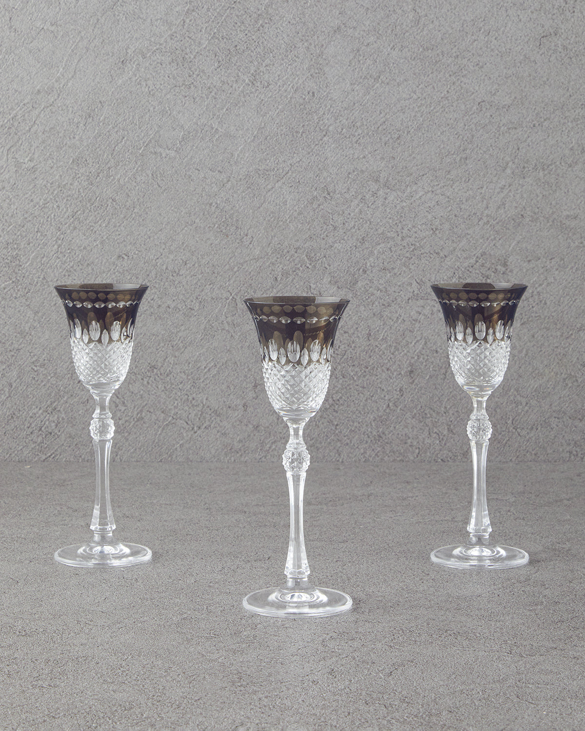 Royal Glass 3 pcs Glass 70 ml Smoke
