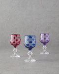Glass 3 pcs Glass 150 ml Colored