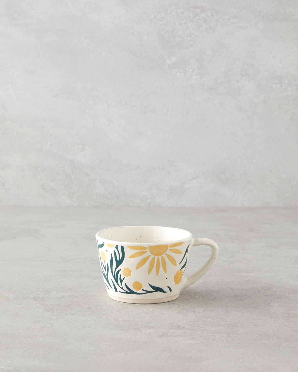 Stoneware Mug 220 ml Yellow - Green