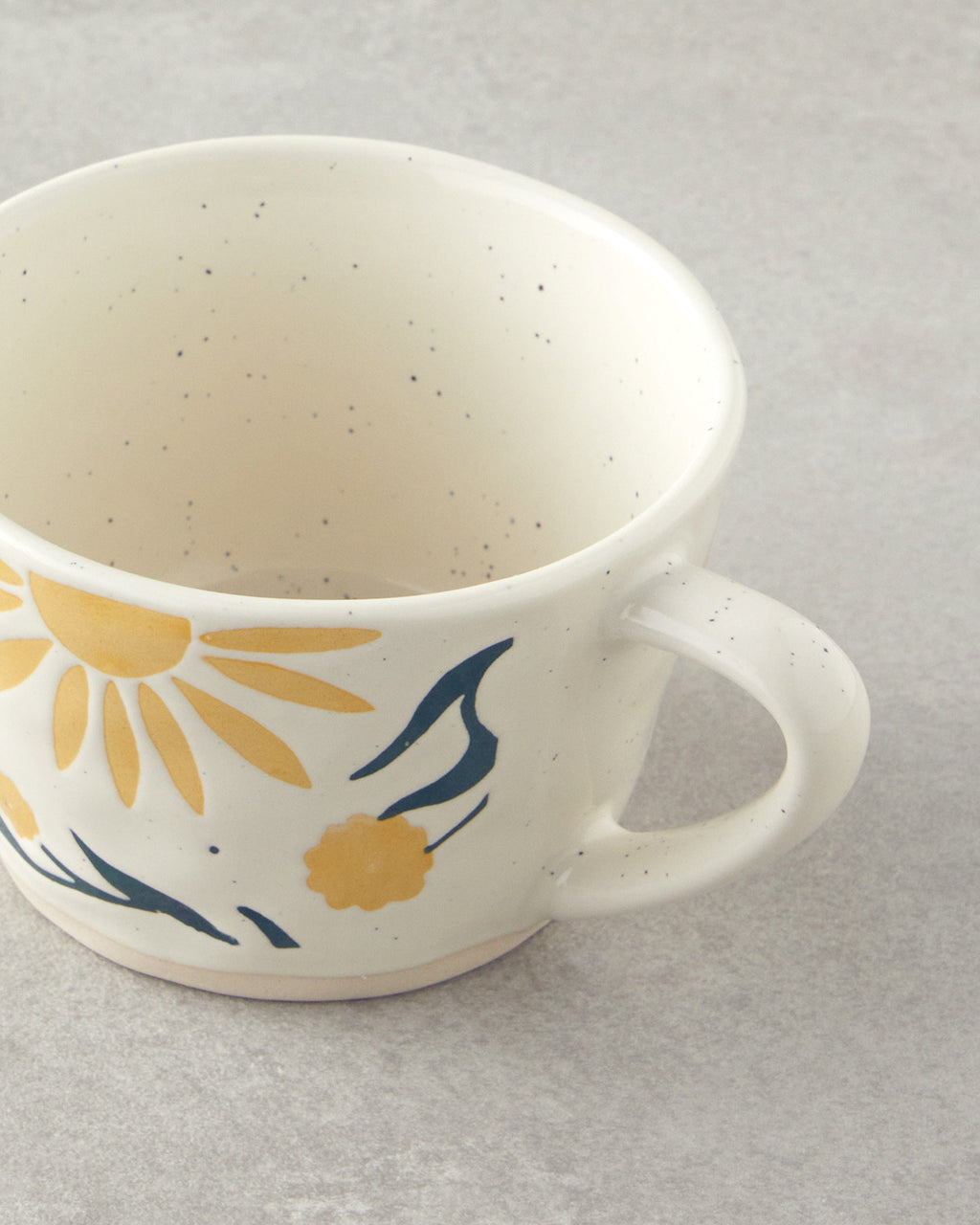 Stoneware Mug 220 ml Yellow - Green (view 3)