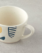 Stoneware Mug 220 ml Yellow - Green (view 3)