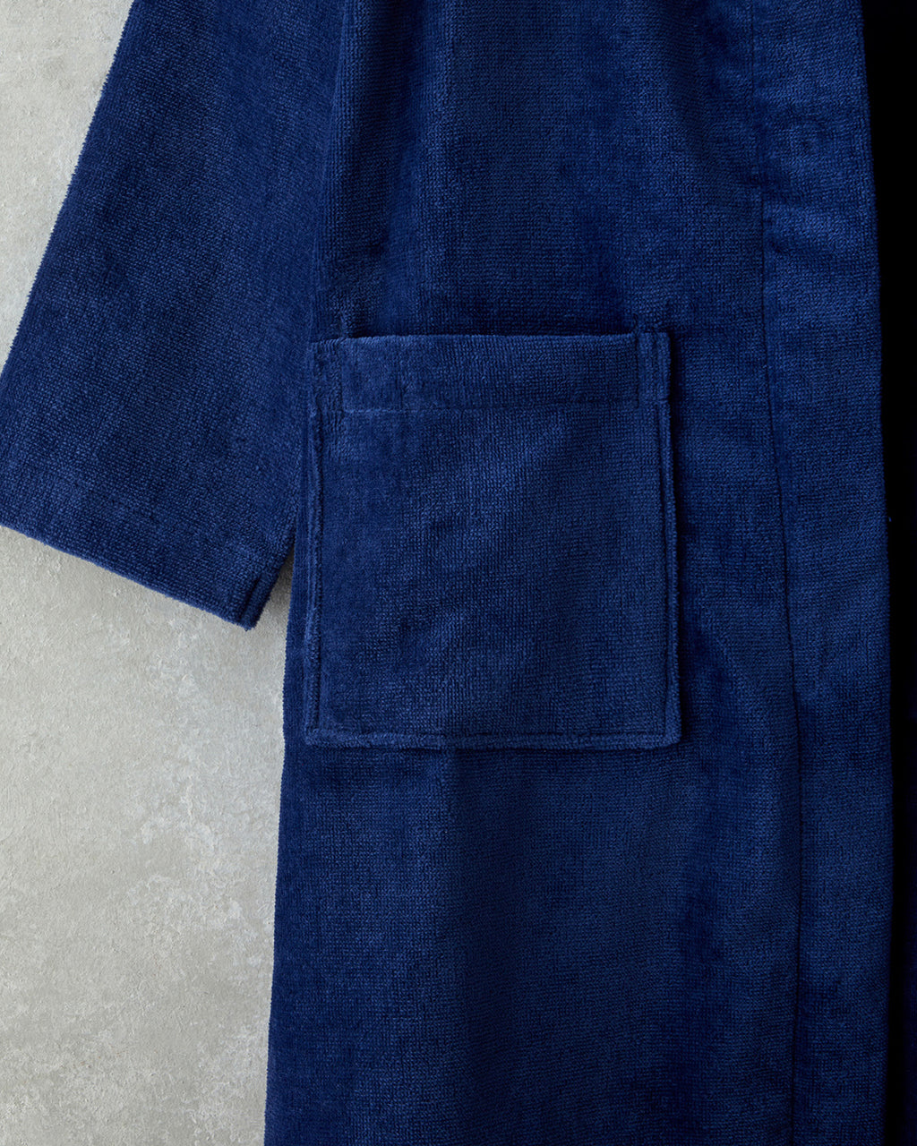 Elephant Velvet Kids Bathrobe Dark Blue (view 4)