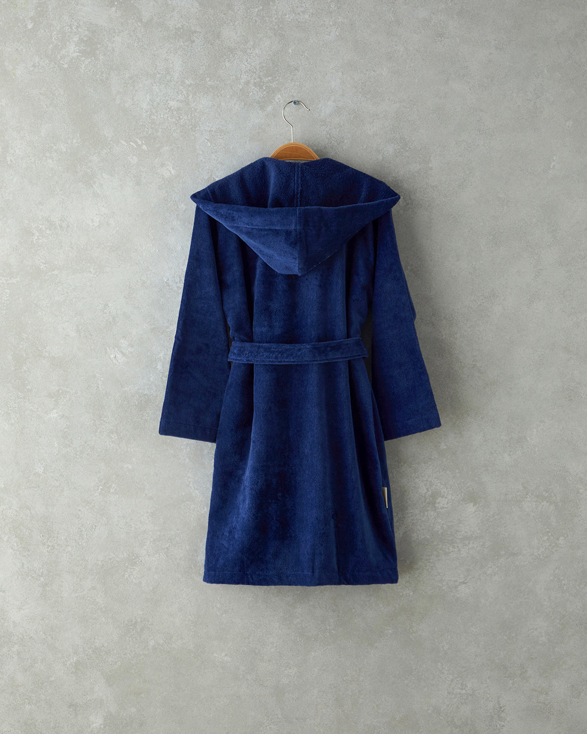 Elephant Velvet Kids Bathrobe Dark Blue (view 6)
