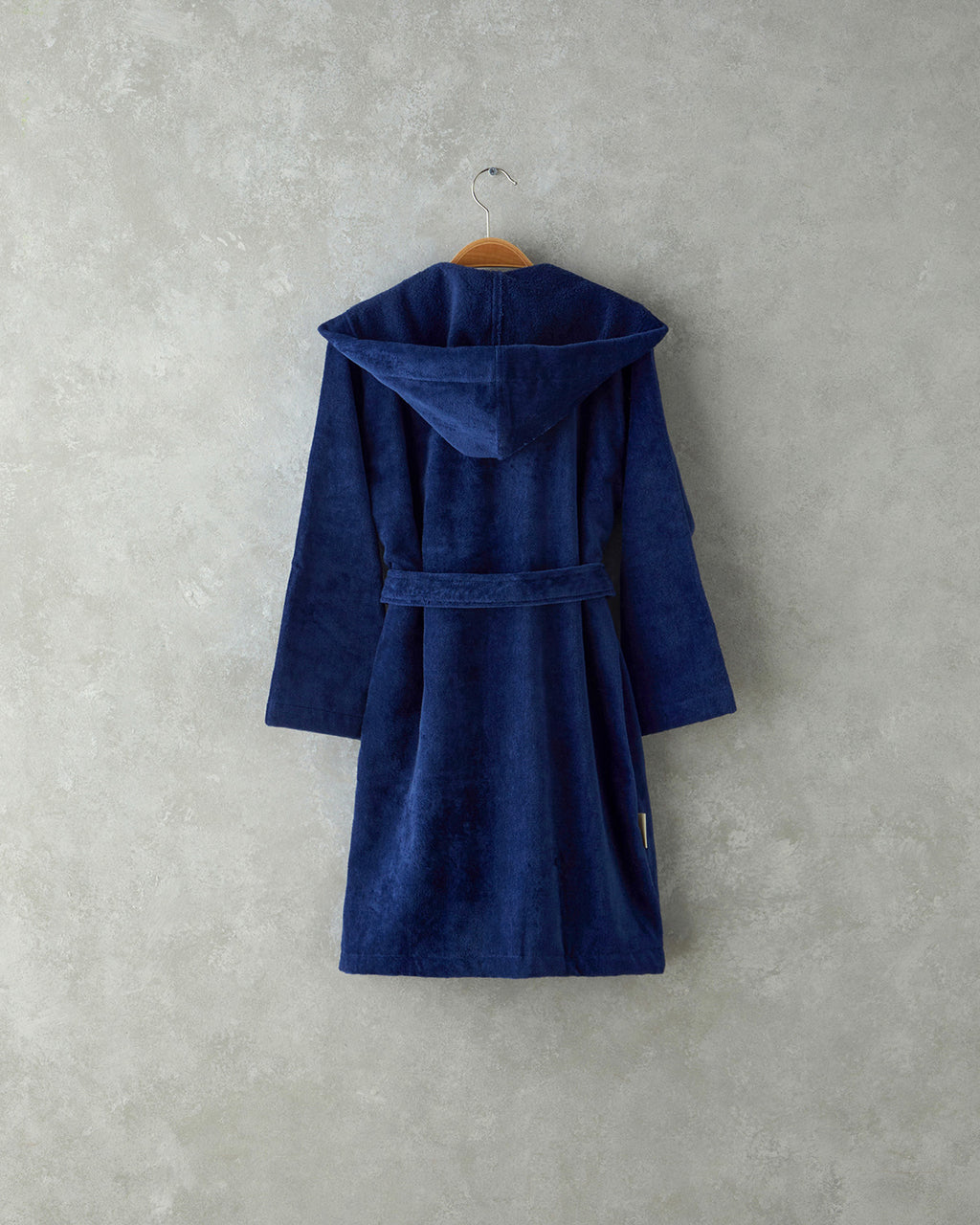 Elephant Velvet Kids Bathrobe Dark Blue (view 10)