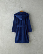 Elephant Velvet Kids Bathrobe Dark Blue (view 10)
