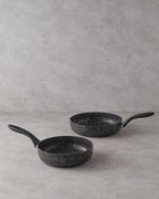 Granada Aluminum 2 Pieces Pan Set 24-28 cm Black
