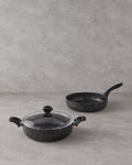 Aluminum 3 Pieces Pot Set 26-26 cm Black