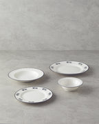 Marcy Porcelain Table Set 24 Pieces, 6 Servings Black (view 3)