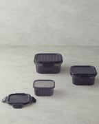 Sasha Plastic 3 pcs Storage Container 500+1000+1700 ml Anthracite (view 2)