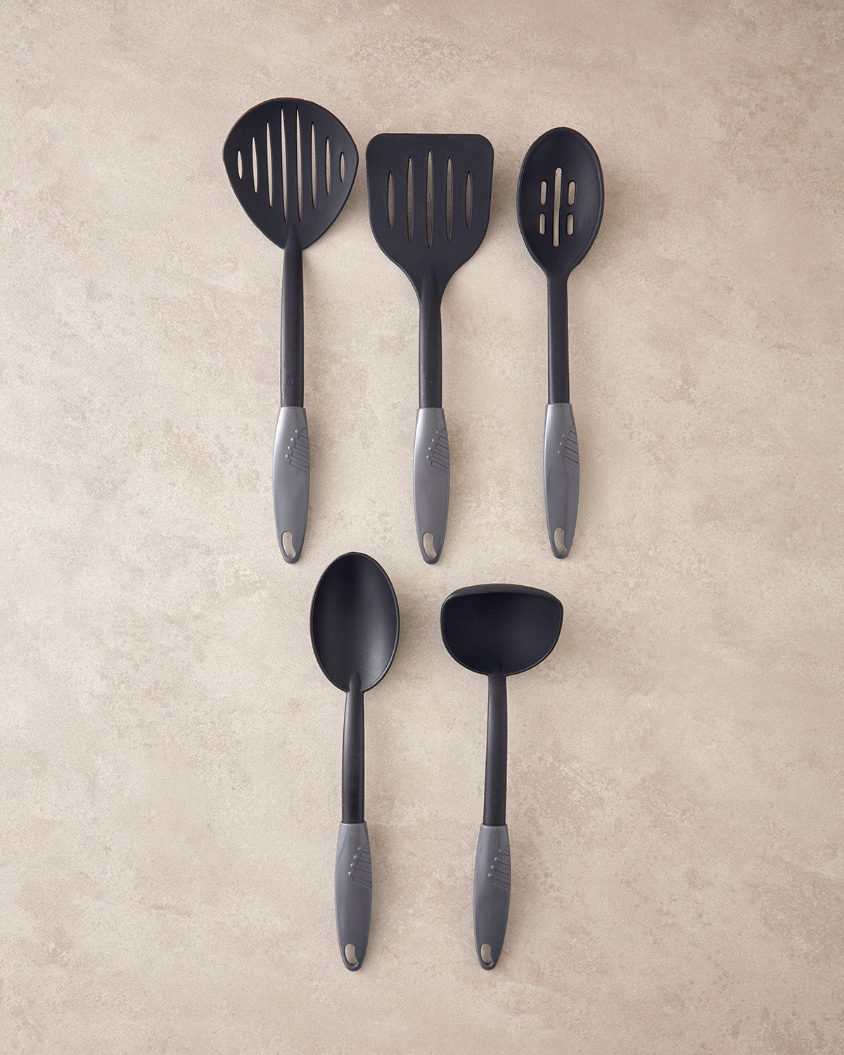 Peny Plastic 5 Pieces Preparation Set 29.5+32+32.5+32.5+34.5 cm Gray