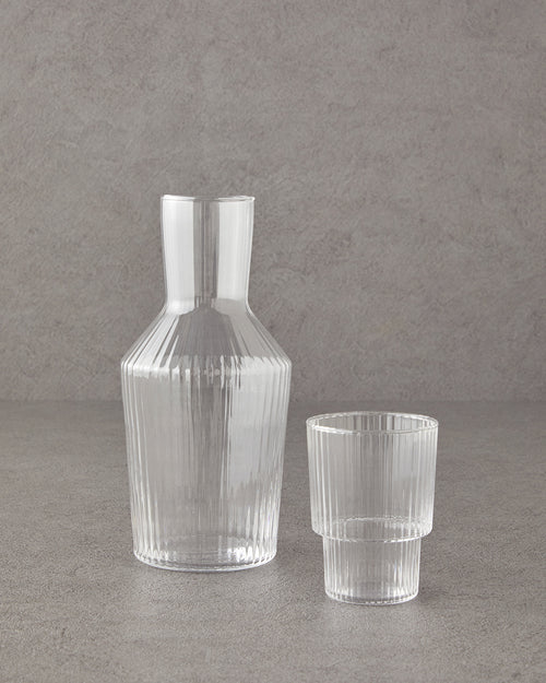 Aura Glass Bedside Jug 1000 ml Transparent (view 2)