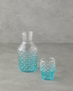 Bubbles Glass Bedside Jug 1150 ml Blue (view 2)
