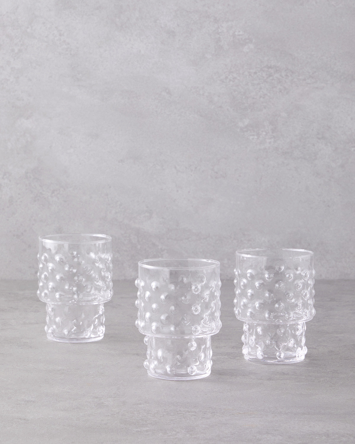 Bubbles Glass 3 pcs Glass 300 ml Transparent