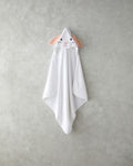 Rabbit Cotton Baby Towel 75x75 cm White