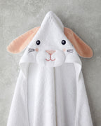 Rabbit Cotton Baby Towel 75x75 cm White (view 2)