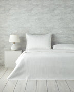 Sisilla Satin Bed Spread Set - Ecru - Double 200x220 cm