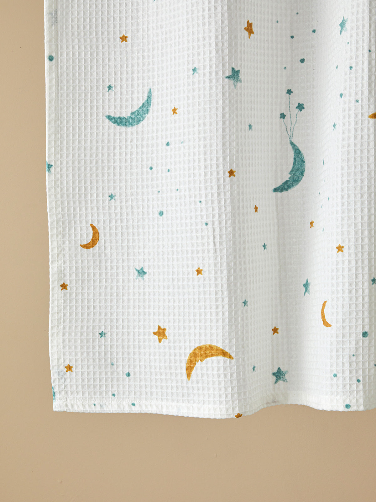Sparkle Night Cotton Baby Summer Blanket 100x150 cm Celadon (view 2)