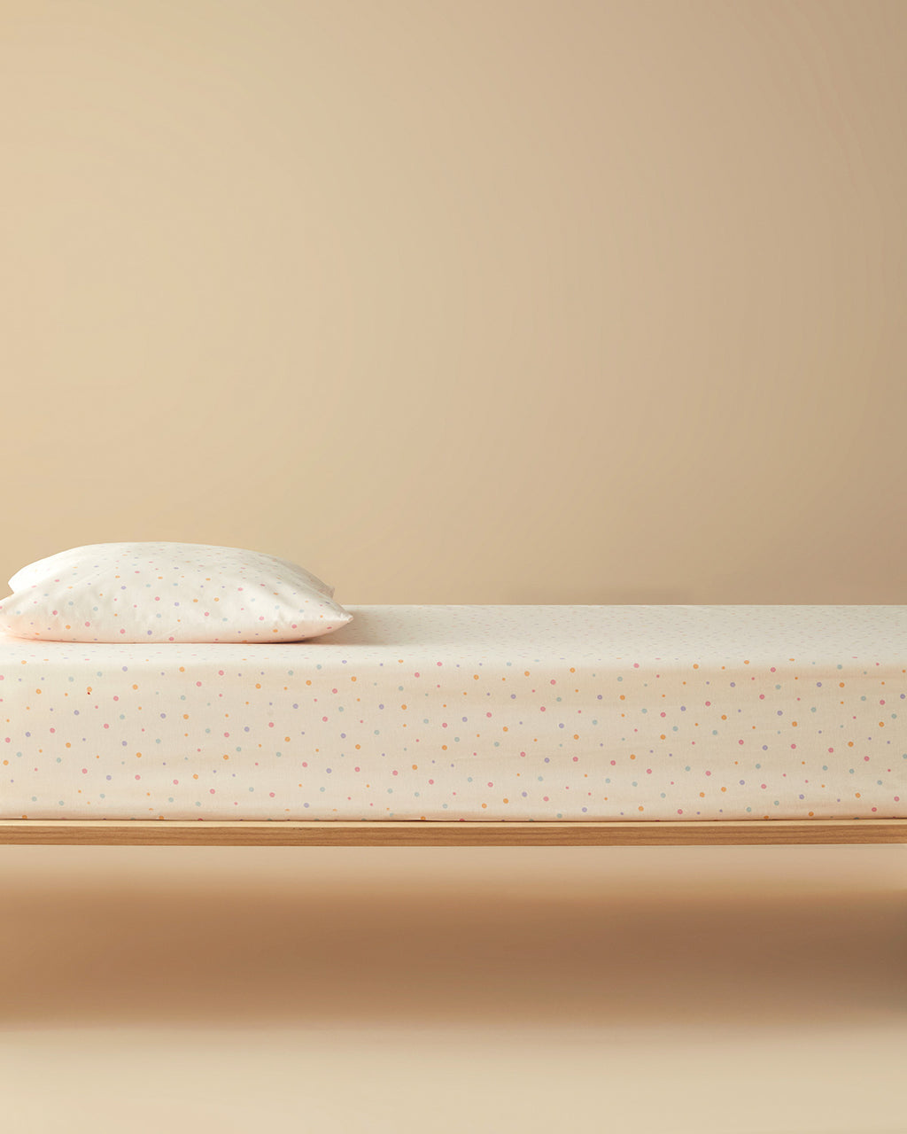 Funny Dots Cotton Baby Fitted Sheet Set 70x140 cm - Blue (view 2)