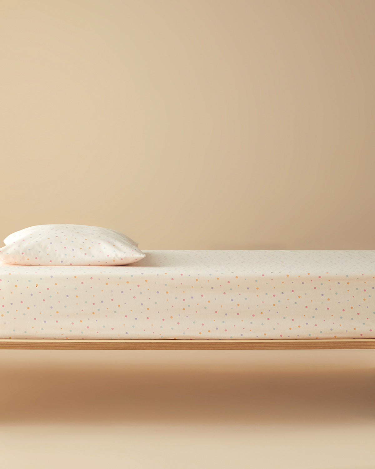Funny Dots Cotton Baby Fitted Sheet Set 70x140 cm - Blue (view 2)