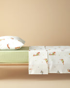 Sweety Dogs Cotton Single Size Kids Summer Blanket Set 150x220 cm Brown (view 2)