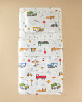 Cotton Single Size Kids Duvet Cover Set 160x220 cm Gray