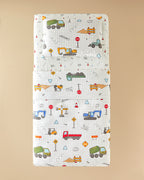 Cotton Single Size Kids Duvet Cover Set 160x220 cm Gray