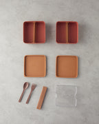 Mezaluna Plastic 2-Tier Lunch Box 710 ml+710 ml Orange (view 2)