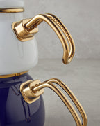 Floral Symphony Enamel Mini Tea Pot Cobalt Blue (view 7)