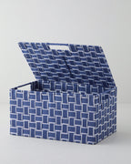 Shine Storage Box 34x22x17 - Black - White (view 2)