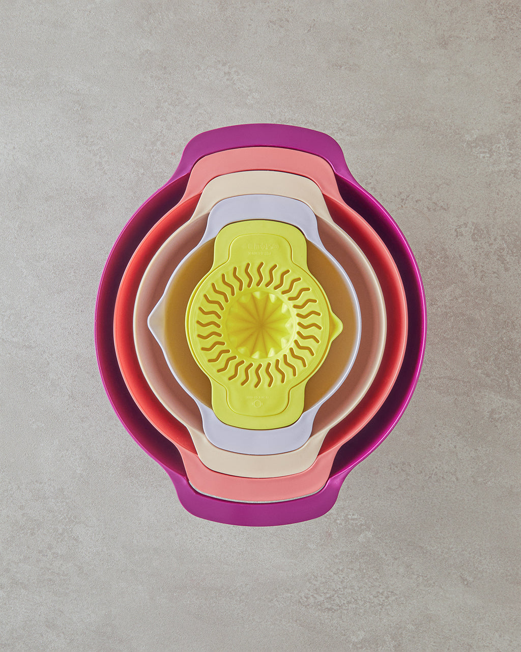 Mix Me Plastic 5 Pieces Mixing Bowl 32 cm Colored (view 2)