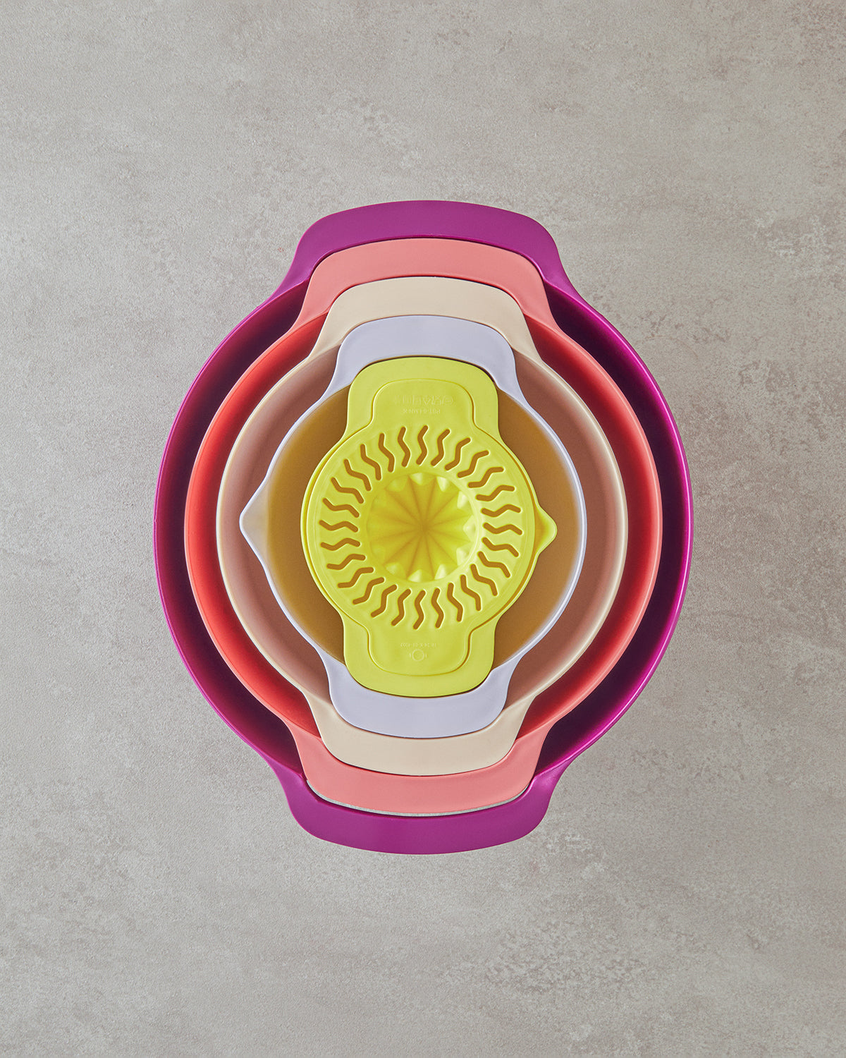 Mix Me Plastic 5 Pieces Mixing Bowl 32 cm Colored (view 2)