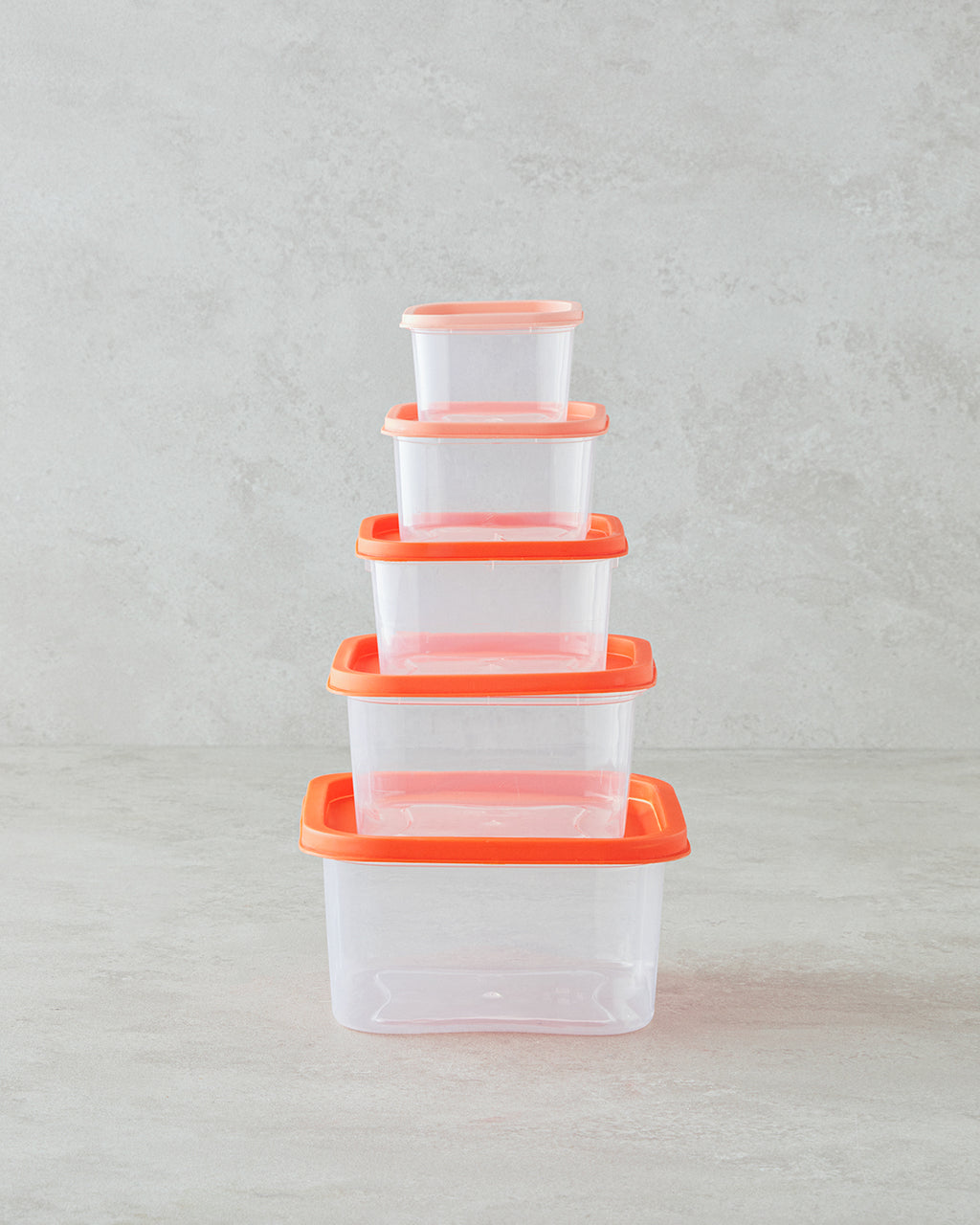 Keep Me Plastic 5 Pieces Storage Container 16 cm Colored