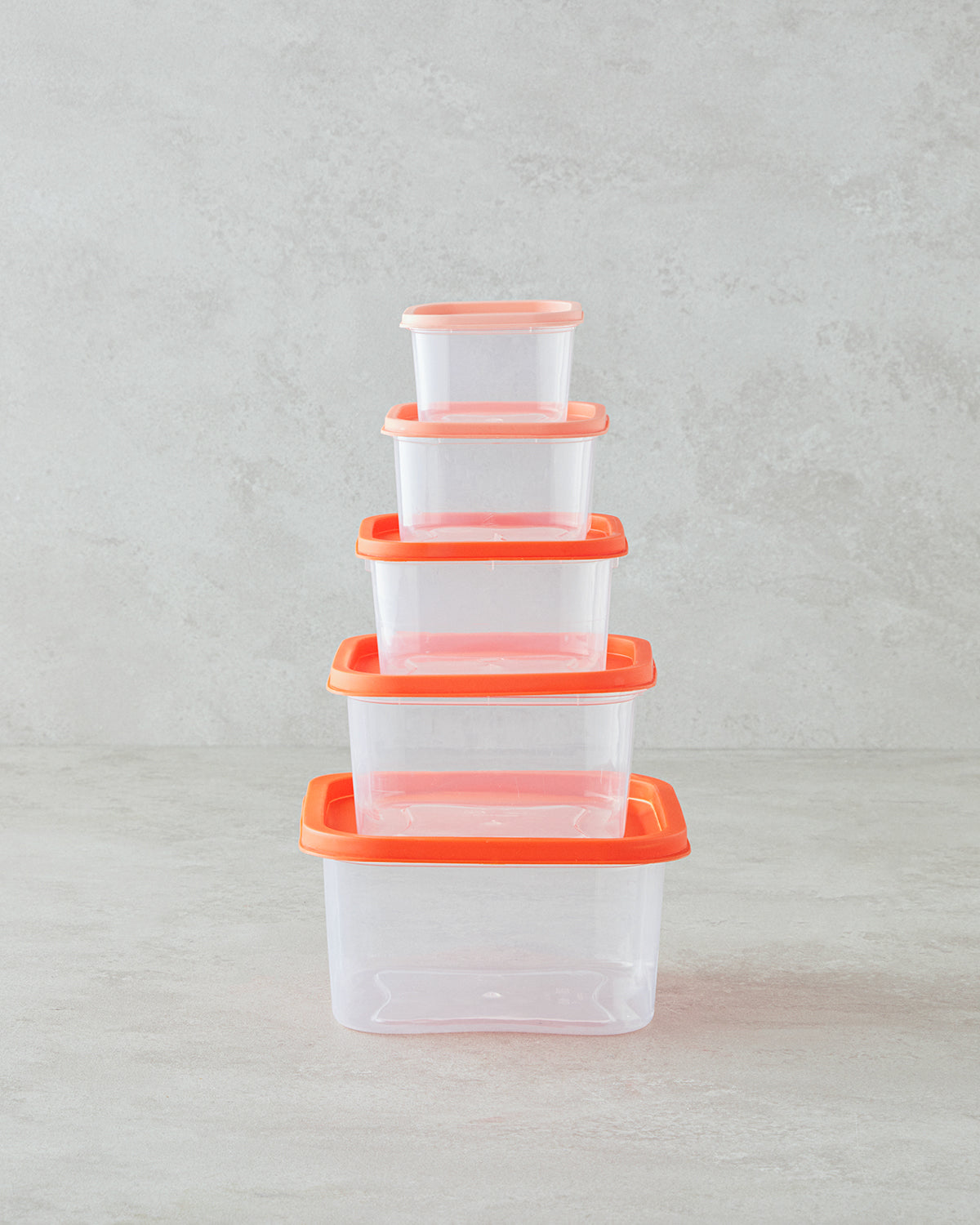 Keep Me Plastic 5 Pieces Storage Container 16 cm Colored