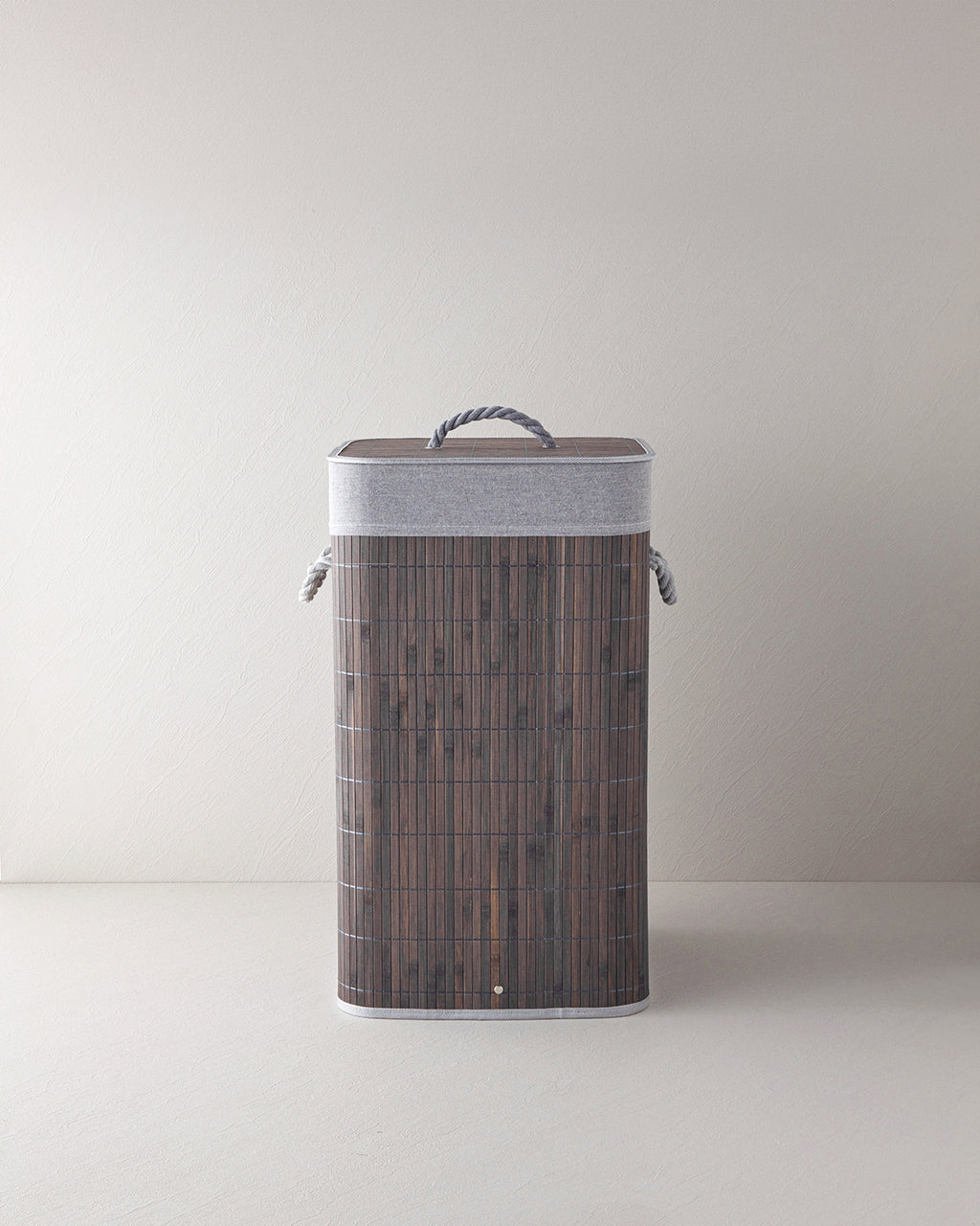 Selina Bamboo Laundry Basket 35x35x60 cm Anthracite