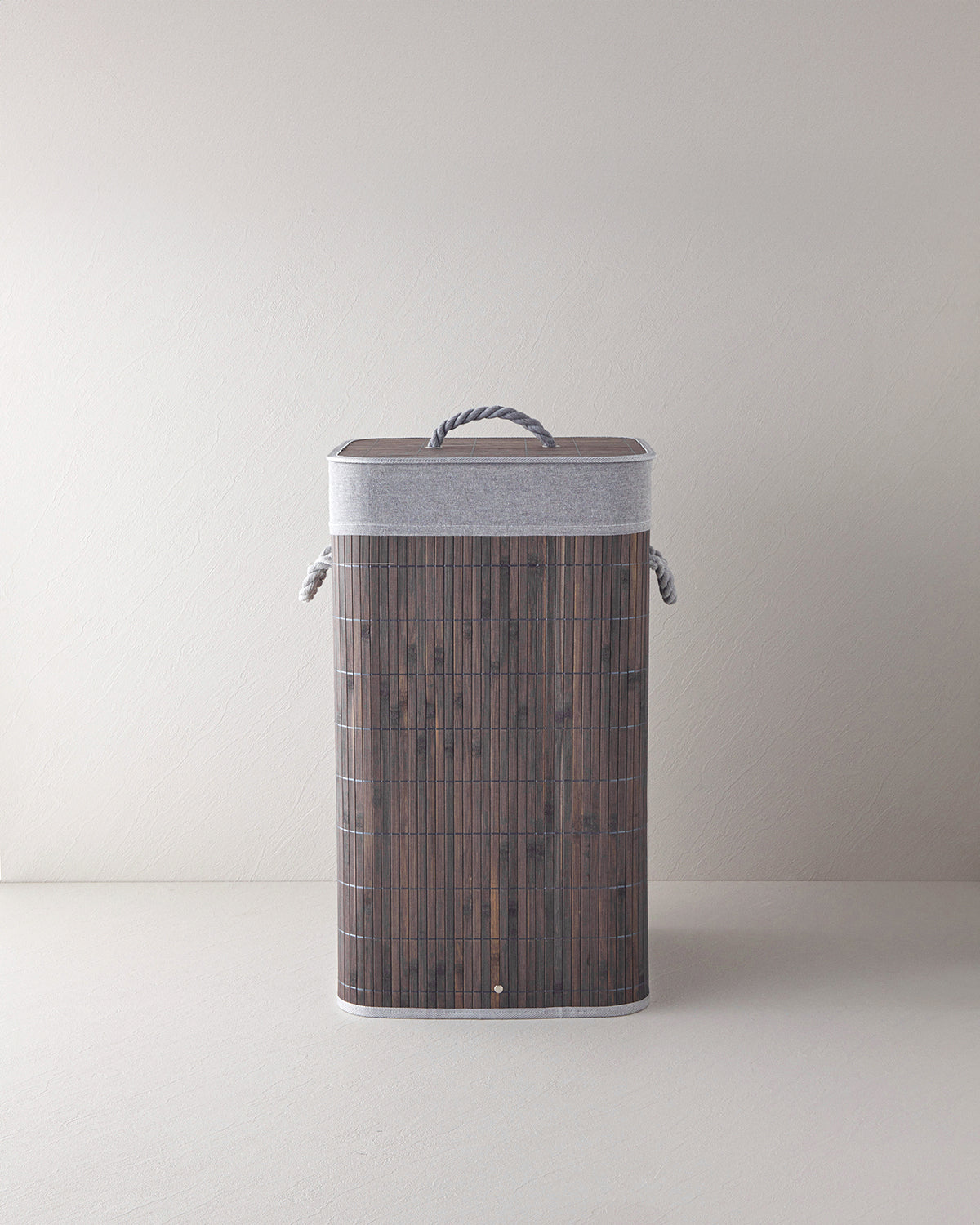 Selina Bamboo Laundry Basket 35x35x60 cm Anthracite