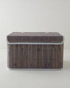 Selina Bamboo Storage Box Anthracite - 36x27x22 cm