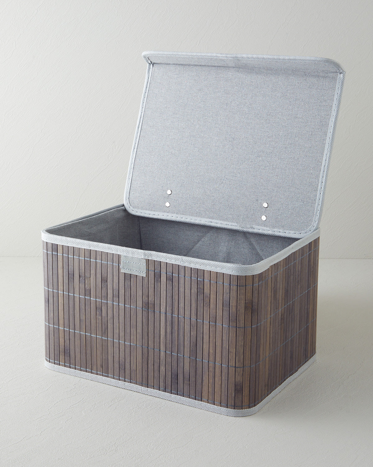 Selina Bamboo Storage Box Anthracite - 33x23x20 cm (view 2)