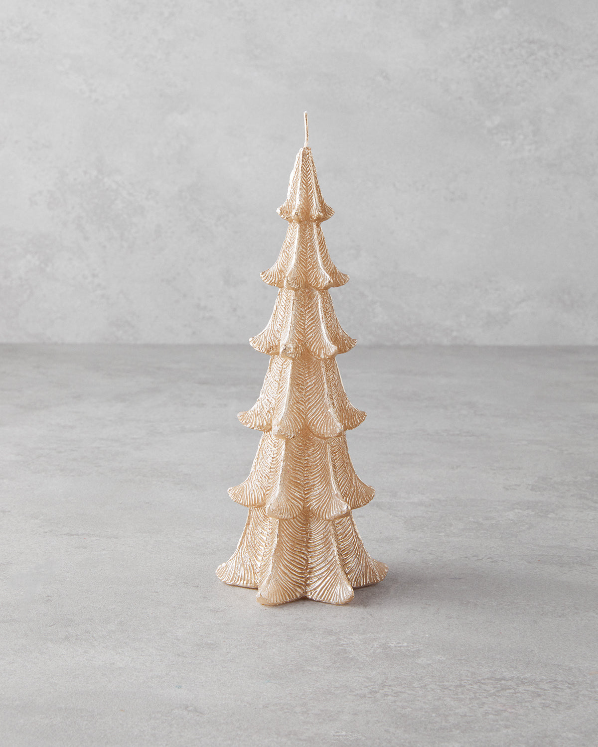 Christmas Tree Candle 18 cm Gold