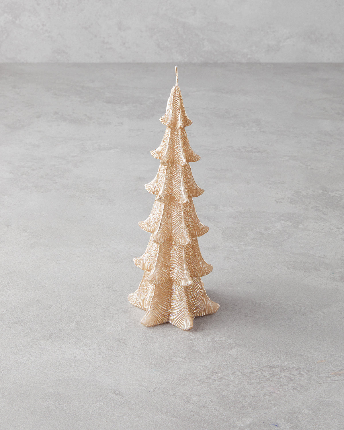 Christmas Tree Candle 18 cm Gold (view 2)