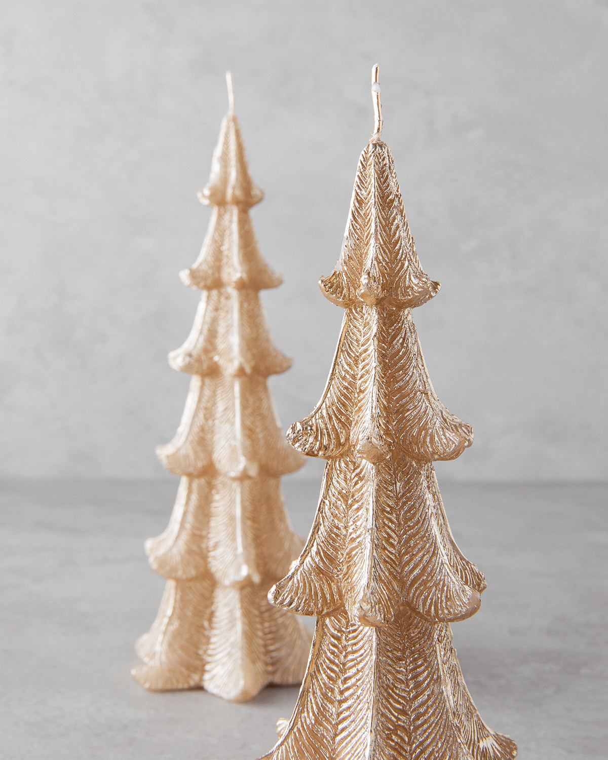 Christmas Tree Candle 18 cm Gold (view 3)
