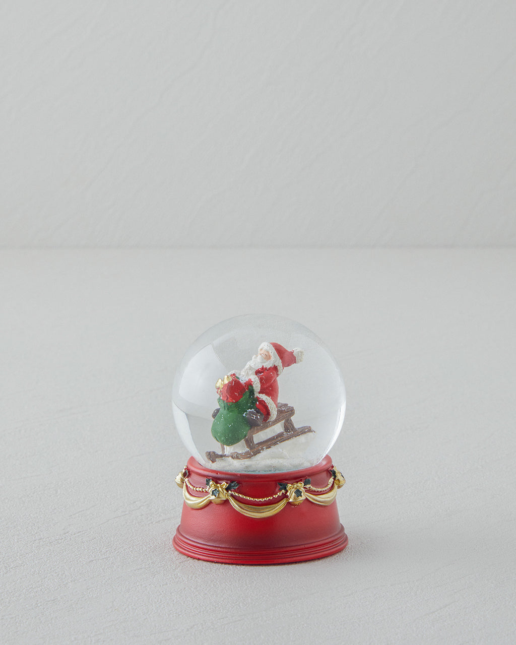 Blume Snow Globe 9 cm Red