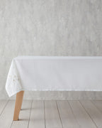 Polyester Table Cloth 150x200 cm White-Gold (view 2)