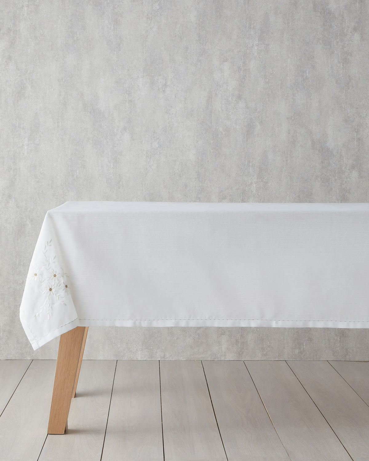 Polyester Table Cloth 150x200 cm White-Gold (view 2)