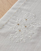 Polyester Runner 40x140 cm White-Gold (view 2)