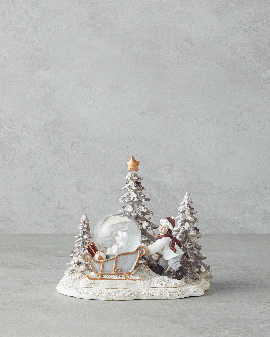 Marva Snow Globe 12.5x16x14.5 cm White