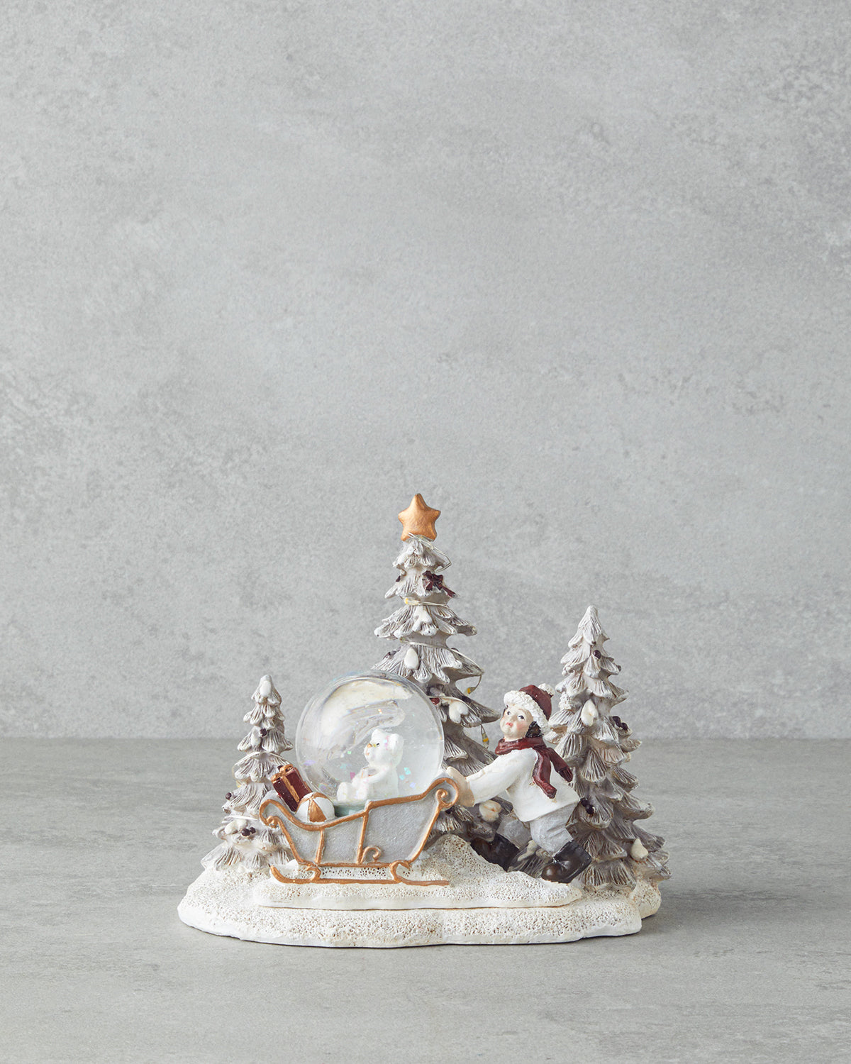 Marva Snow Globe 12.5x16x14.5 cm White