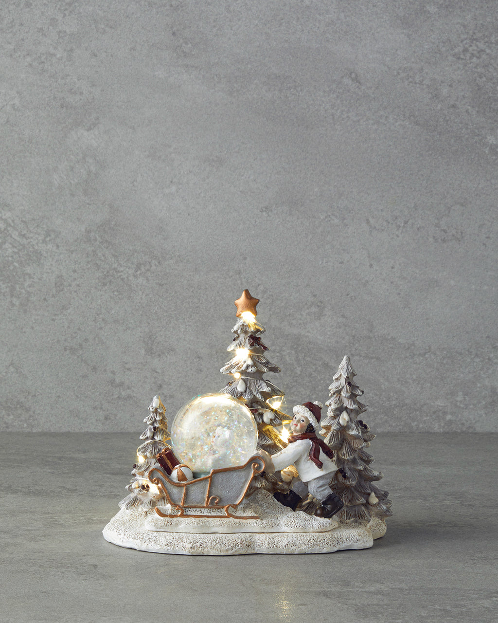 Marva Snow Globe 12.5x16x14.5 cm White (view 2)