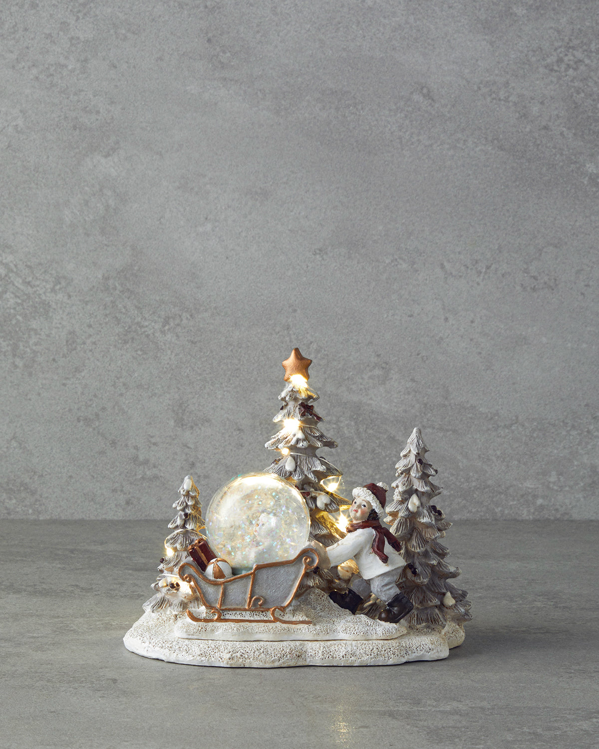 Marva Snow Globe 12.5x16x14.5 cm White (view 2)